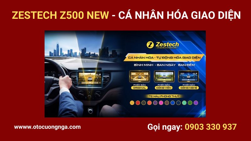 màn hình android zestech z500 new cá nhân hóa giao diện 