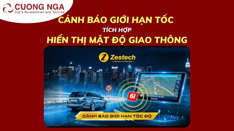 màn hình zestech z800 + base trên ô tô