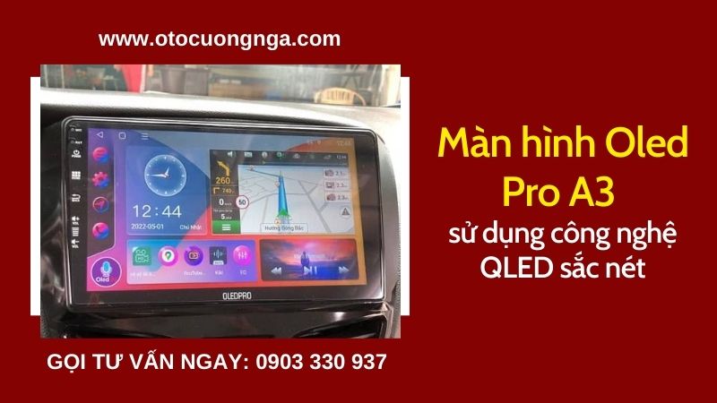 màn hình oledpro a3 sử dụng công nghệ Qled sắc nét
