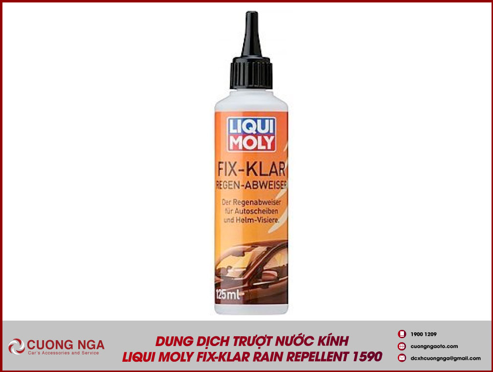 Dung dịch trượt nước kính Liqui Moly FIX-KLAR Rain Repellent 1590